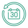 30 dagers fornøyd-kunde-garanti